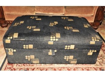 Large Fabric Storage Ottoman