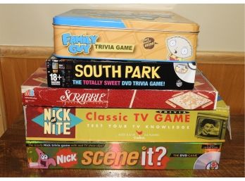 Assorted Lot Of 5 Board Games