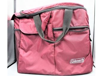 Coleman Travel Size Insulated Burgundy Cooler