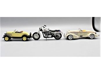 Hallmark Keepsake Ornaments - Collector's Series - Speedster, Super Glide, Sports Roadster