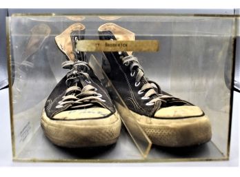 Matthew Broderick Autographed Sneakers From April 18th 1989 NYC Special Olympics International Sneaker Auction