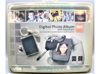Digital Photo Album With Keychain 8Mb/USB Rechargeable 1.4 Inch High Res LCD