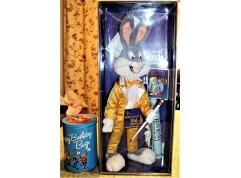 Bugs Bunny  50th Birthday 24k Anniversary Limited Edition Doll - New In Box W/ Brach's Tin