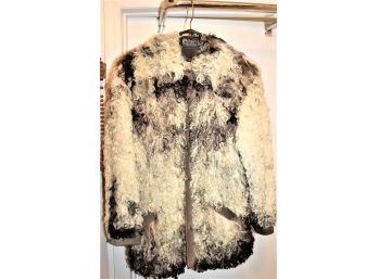 Stylish Mongolian Lamb Fur Coat