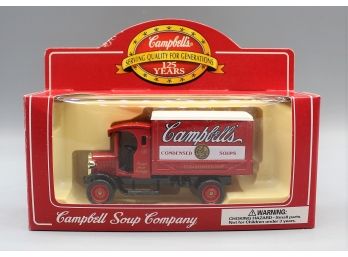 Vintage Campbells Soup Die Cast Toy Truck - 125th Anniversary 1:25 Scale - New In Box