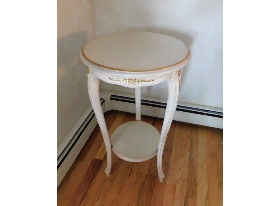 Decorative Stylish Carved Floral Design Accent Table