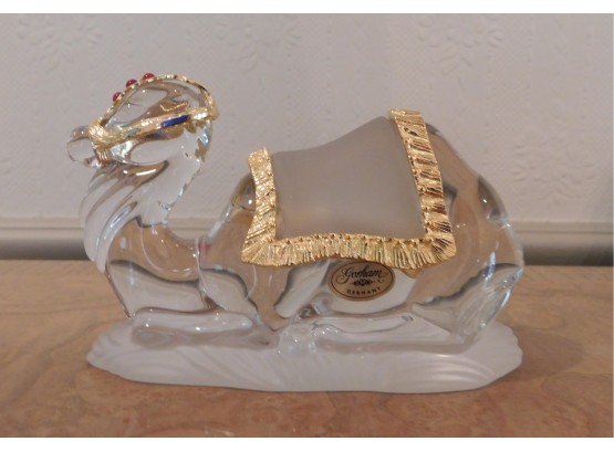 Gorham Decorative Crystal And Gold Foil Camel