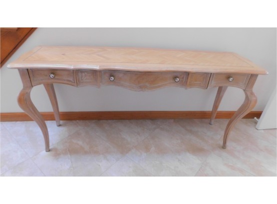 Wooden Console Table With 3 Drawers