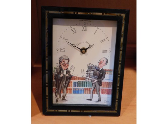 Bryn Parry Studios Attorney Barrister Solicitor Desk Clock Time Is Money..England
