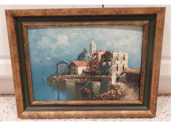 Original Oil Painting In Decorative Wooden Frame