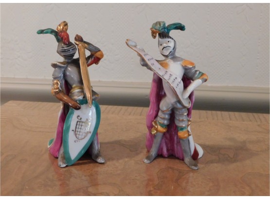 Ardalt Occupied Japan - Pair Of 2 Knight Figurines