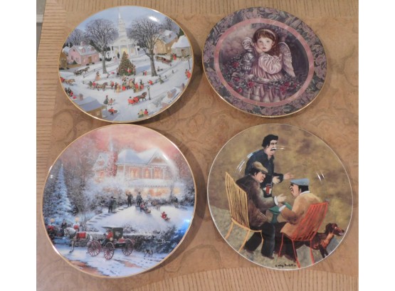 Lot Of 4 Assorted Decorative Plates