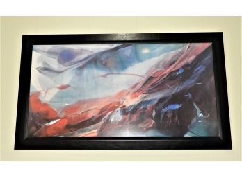 Paul Jenkins Colorful Abstract Framed Wall Art