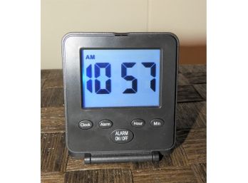 Black Digital Plastic Portable Battery Operated Alarm Clock