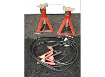 CP Auto Products Jack Stand Set & Jumper Cables