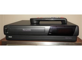 RCA #VR610HF VCR 4-head Hi-fi VHS Player Recorder  With Remote