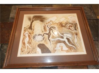 George Rhoads Lithograph Signed Impressionist Signed Art 114/280