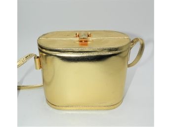 Stylish Gold Metallic Hand Bag