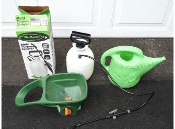 Flo-master Multi-purpose Sprayer, Watering Can And Handheld Seed Spreader
