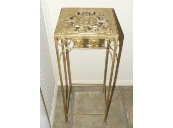 Gold Painted Metal Plant Stand