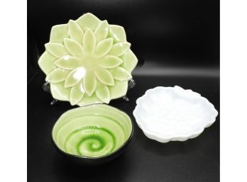 Eclectic Appetizer Assorted Set Of  Decorative Dishes 3