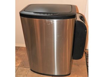 12.4 Gallon Stainless Steel Touch Sensor Trash Can