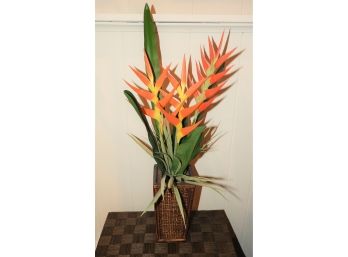 Artificial Potted Heliconia Plant Decor