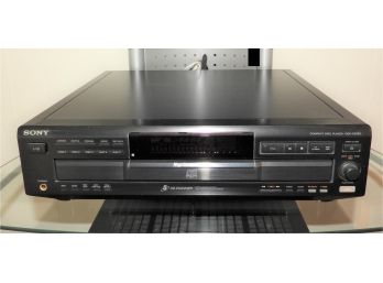 Sony CDP-CE525 Rotating 5 Disc CD Carousel Player With Remote
