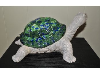 Turtle With Colorful Shell Statue From Home Goods