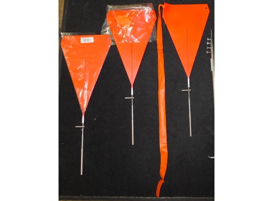 Shooting Range Wind Flags WithTraveling Bag - Set Of Three