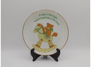 Lasting Memories 'A Baby In The House Means Happiness In The Home' Genuine Porcelain Decorative Plate