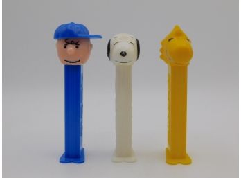 Charles M. Schulz Peanuts Collectible PEZ Dispensers - Set Of Three