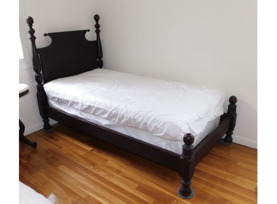 Lovely Antique Solid Wood Twin Size Bed Frame - Mahogany Wood