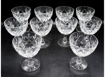 Exquisite Mappin & Webb  Corbett Crystal - Gorgian Pattern - Wine Glasses (10)