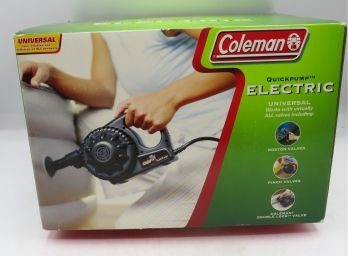 Coleman Electric Air Pump - Quick Pump - Works W/ Virtually All Valves - In Original Box