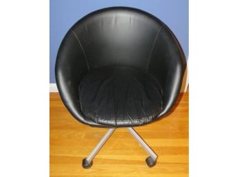 SKRUVSATA Swivel Adjustable Chair - Black - L25' X H30' X D25'