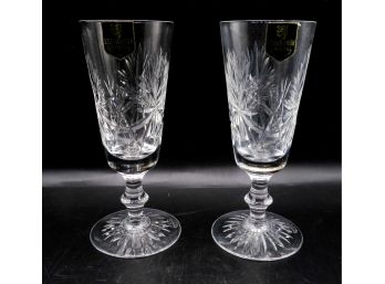 A Pair Of Edinburgh Crystal Glasses  - Made In Scotland