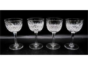 Exquisite Mappin & Webb Corbett Crystal - Gorgian Pattern - Champagne Glasses Set Of 4