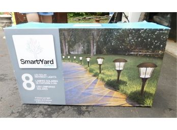 New Alpan Smartyard Set Of 8 LED Solar Pathway Lights With Box