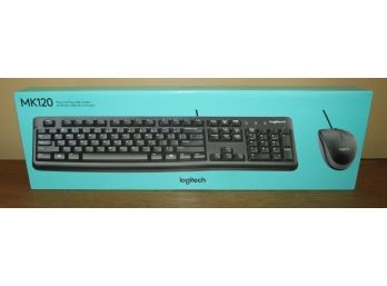 Logitech - MK120 Keyboard & Mouse - Plug And Play USB Combo  - In Original Box