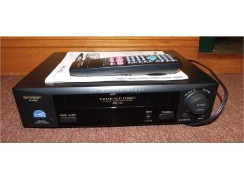 Sharp VC-H9824 Video Casette Recorder With Manual And Remote