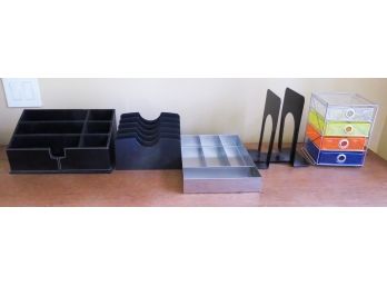 Large Lot Of Office/Desk Organizers