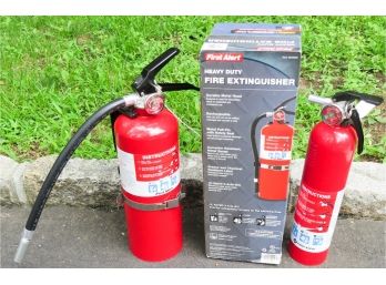 Lot Of 3 Fire Extinguishers - 1 New In  Original Box