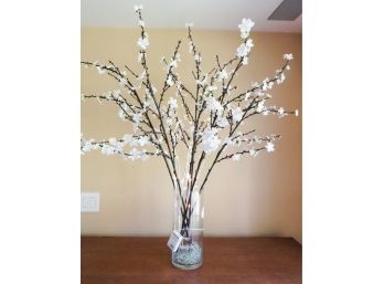 Beautiful - Cherry Blossom Arrangement In Vase W/ Lights