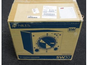 Niles SW10 Subwoofer - Home Audio Theater Speakers - In Original Box