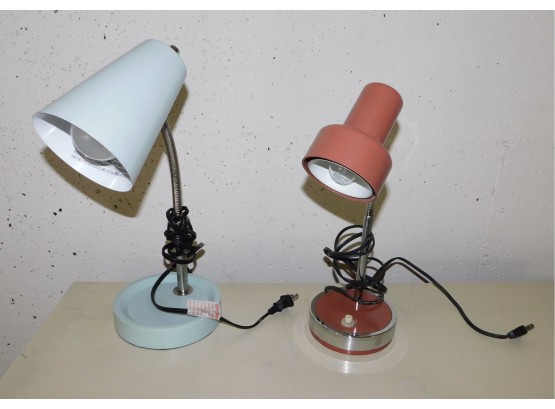 Pair Of Office Desk Lamps