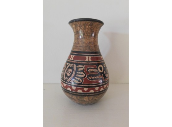 Hand Painted Ceramic Glazed Vase