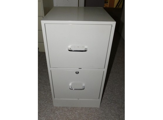 Metal 2 Drawer Filing Cabinet Key Not Included
