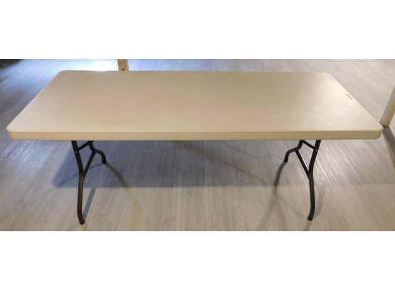 Lifetime 22901 6FT White Granite Plastic Folding Table