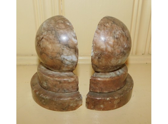 Pair Of Hand Carved Soap Stone Bookends